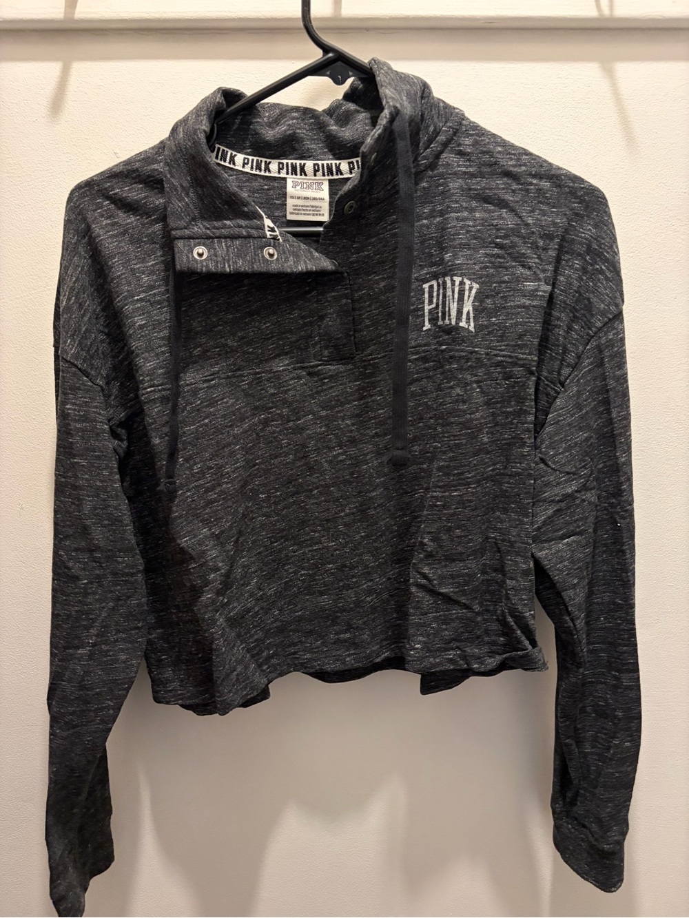 VS Pink cropped hoodie